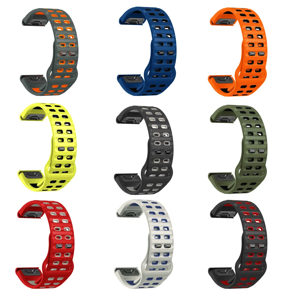 Gelang Quickfit 22mm 26mm untuk Garmin Fenix 8 47mm 51mm Fenix 7 7X 6 6X Pro 5 5X Plus/Fenix E/Epix Pro Gen 2 tali gelang jam