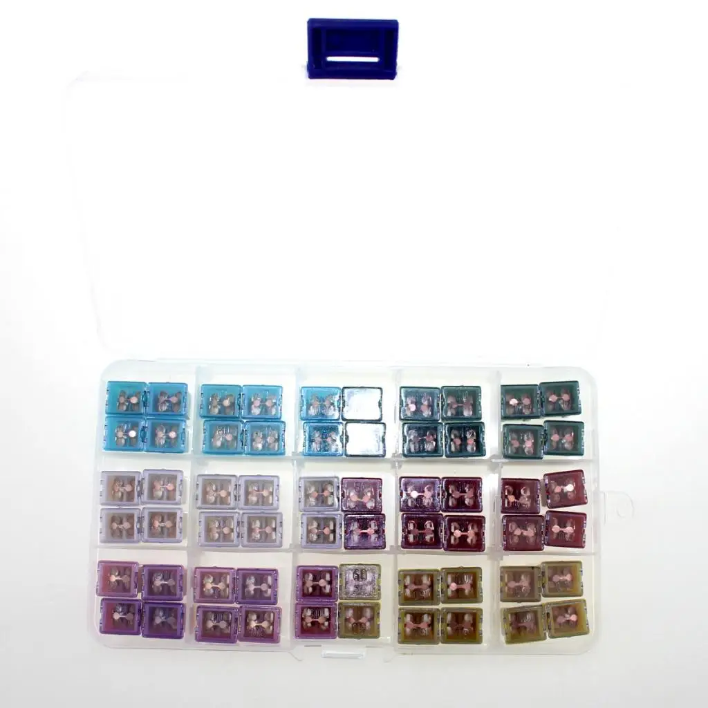 Car Auto Fuse Kit Jcase Fuse Assortment Short Foot Square Insert 20A to 60A Box for Trucks Cars Suvs