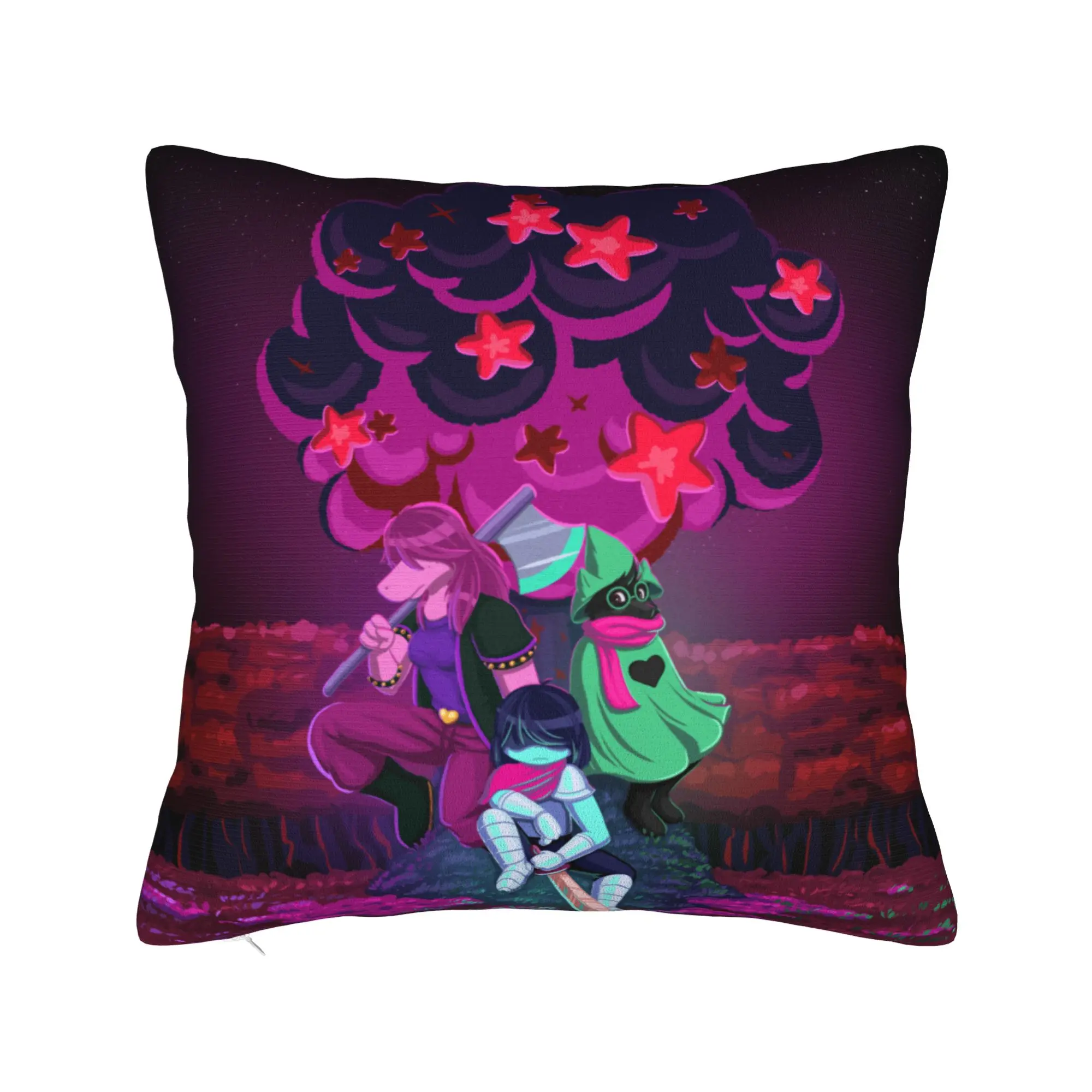Deltarunes Kris Ralsei Susie Pillowcase Soft Cushion Cover Decorative  Pillow Case Cover Bed Square