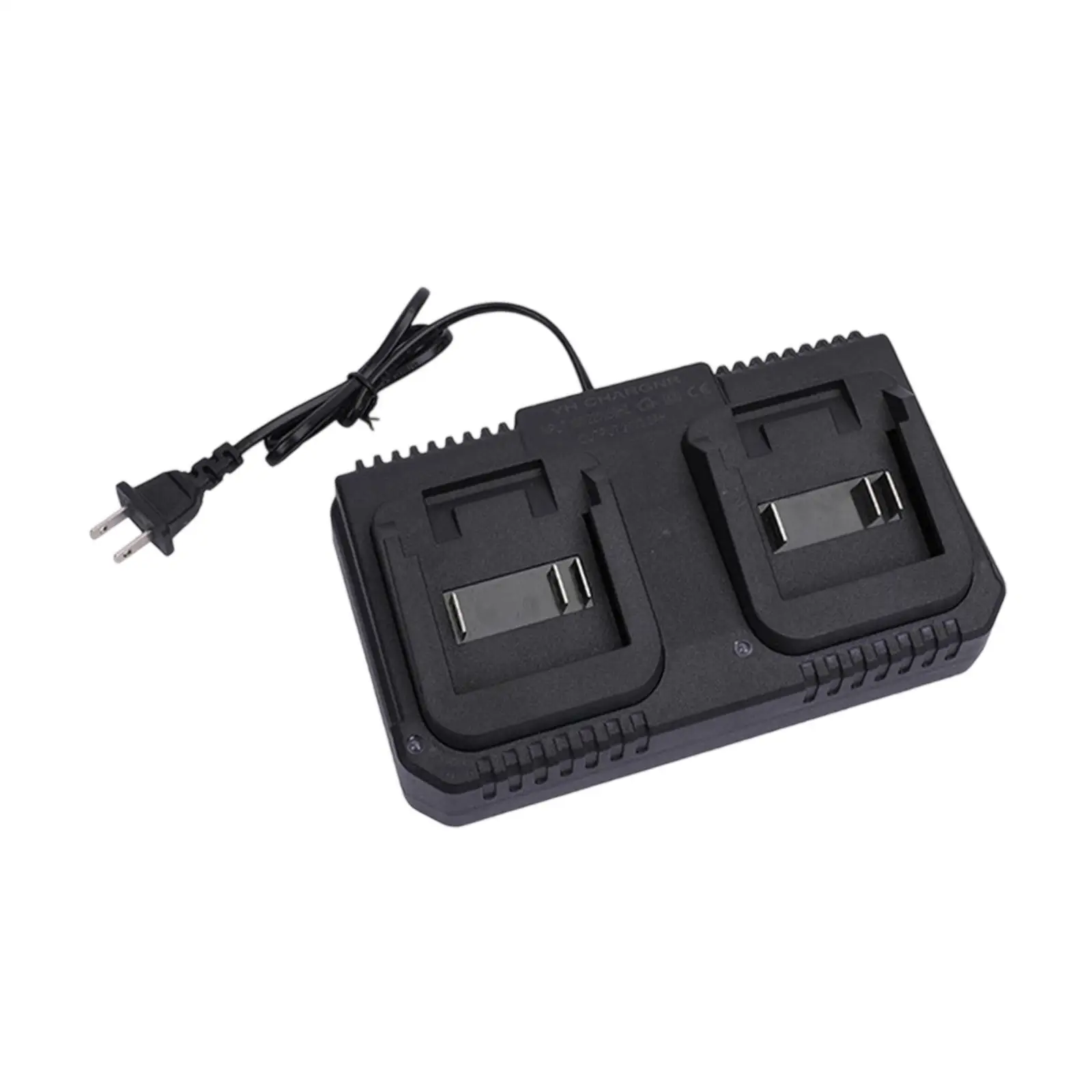 Universal ABS 21V Lithium Battery Charger Fast Dual Slot Quick Charging and Overvoltage Protection for Electric Tool Battery