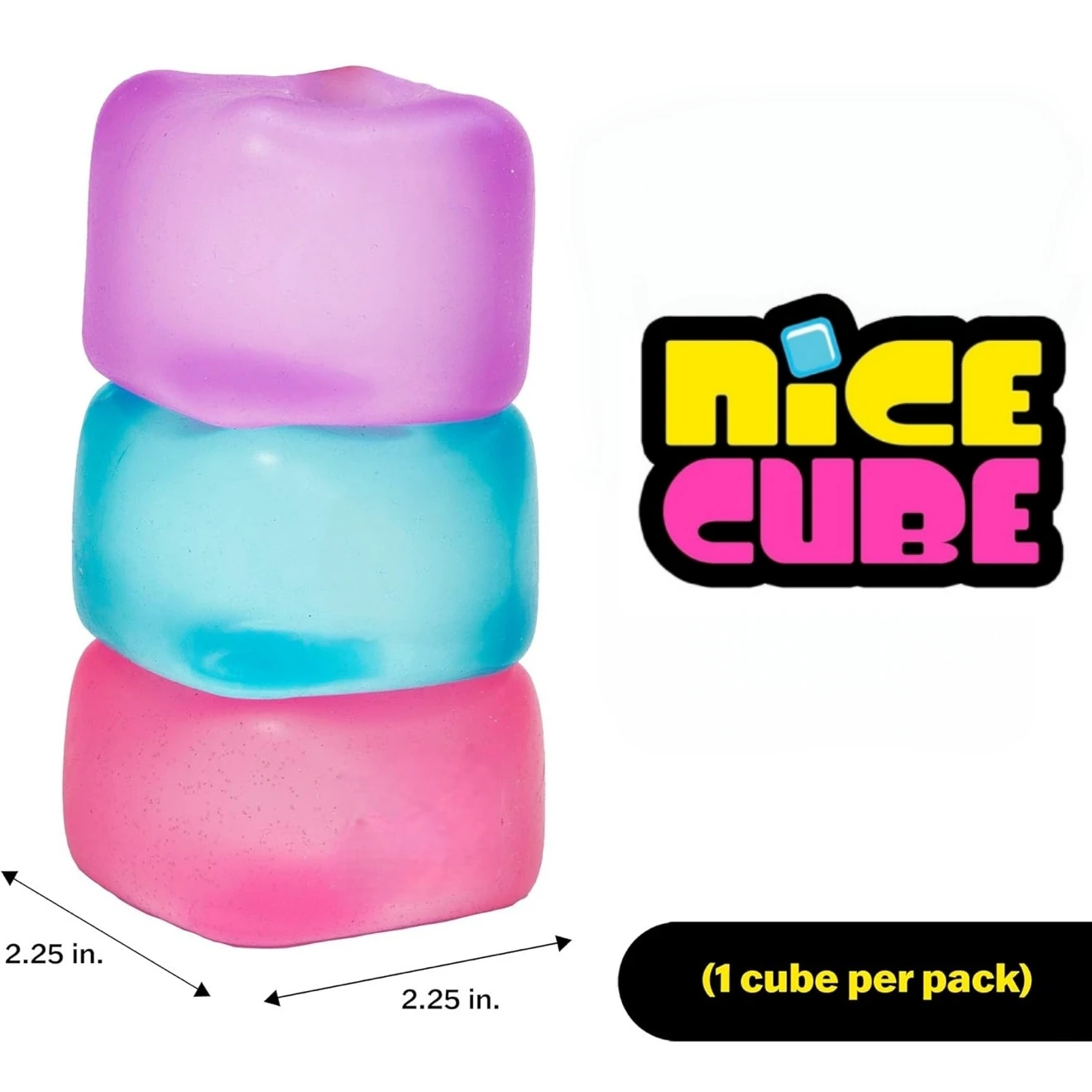 Nice Cube, Ice Cube Squishies Toys, Durable, Slow-Rebound Fingertip Exquisite Spherical Ice Cube With Box, Non-Sticky Desk Toy For Relaxation & Focus For Adult, Classroom Prizes, Novelty Gift for Kids and Adults, Christmas/Halloween Gift