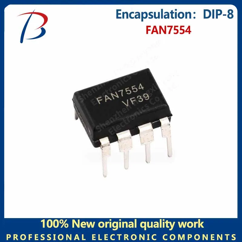 10pcs   FAN7554 In-line DIP-8 switch controller LCD power chip