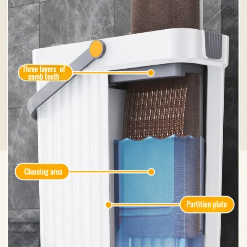 家庭用フラットモップツール,モップバケットセット,ハンズフリーアーティファクト
