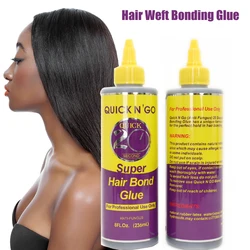 Haar kleber Super Bonding Kleber schwarze Haar weberei wasserdichte Anti-Pilz Perücke Kleber Haar kleber für Perücke