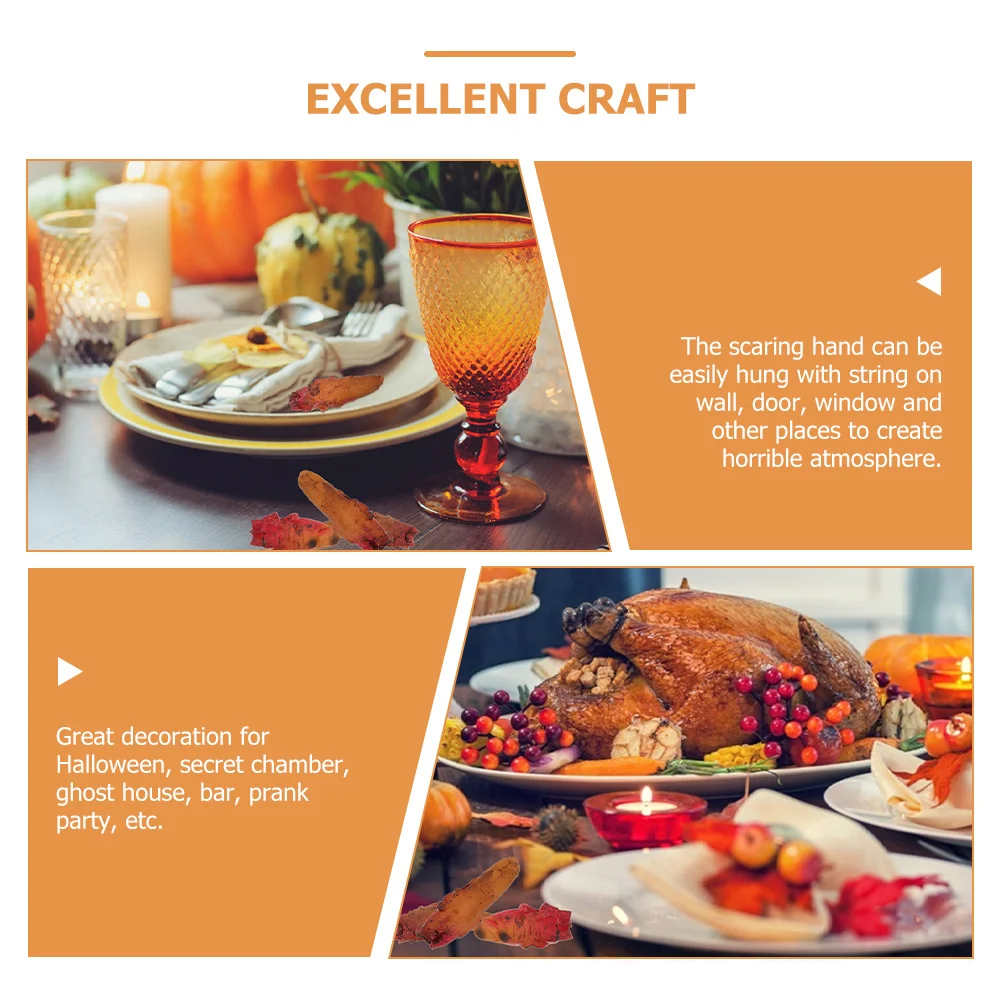 10 قطعة إصبع وهمية الدموي مخيف الدعامة هالوين منزل مسكون حفلة مرحلة الأداء وهمية فنجر مسكون ديكورات منزلية #5