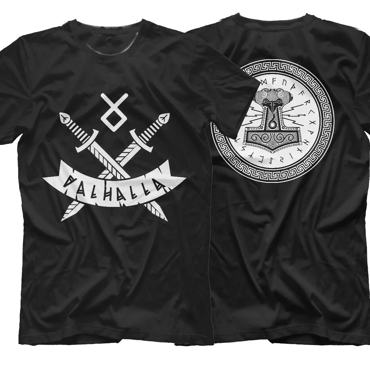 Unique Valhalla Slavs Rune T-Shirt. Summer Cotton Short Sleeve O-Neck Mens T Shirt New S-3XL