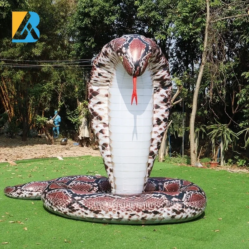 Custom Made Large Inflatable Snake Cobras for Outdoor Birthday Party Decorations Toys