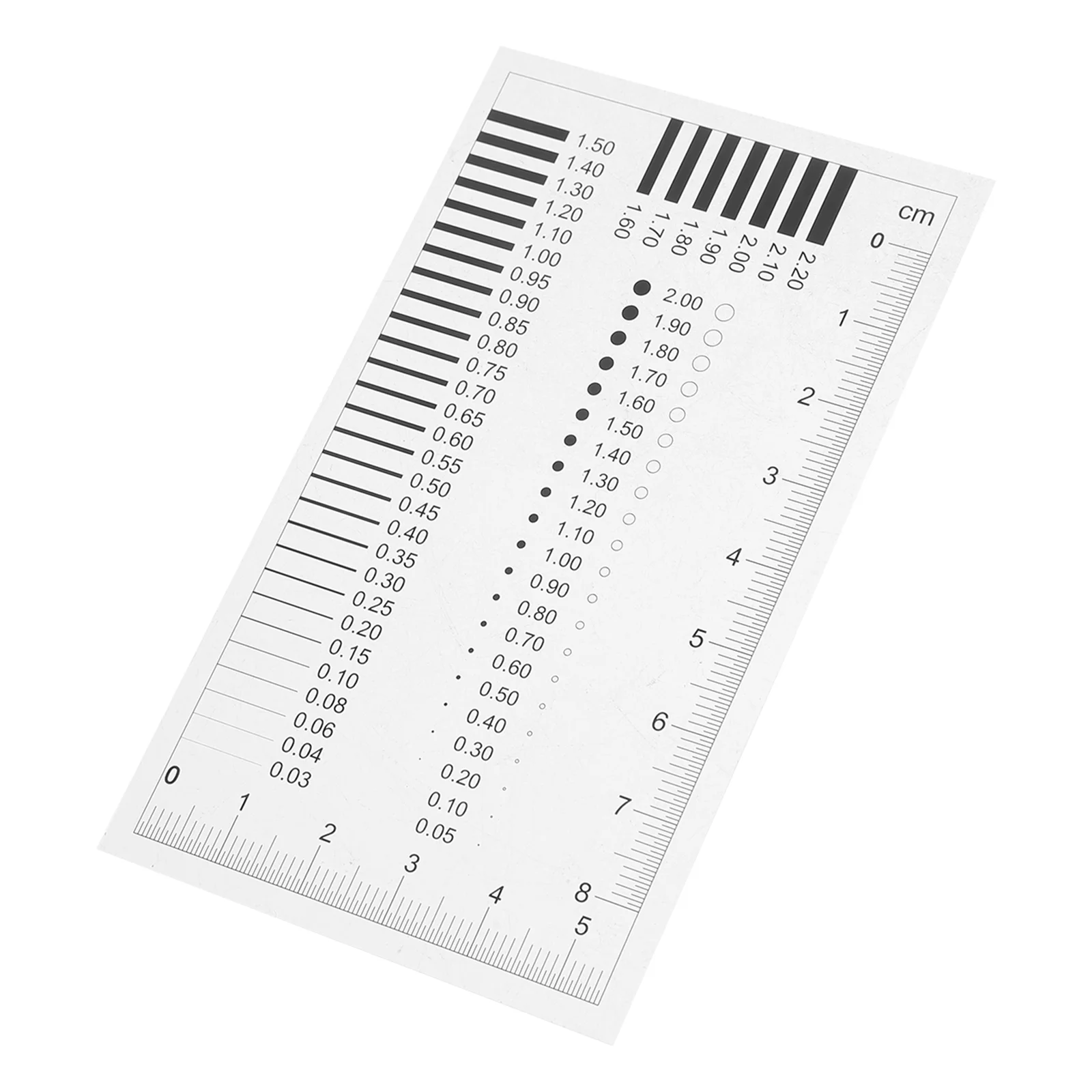 Precision Defect Measurement Gauge Film Ruler Spot Width Size Estimation Transparency