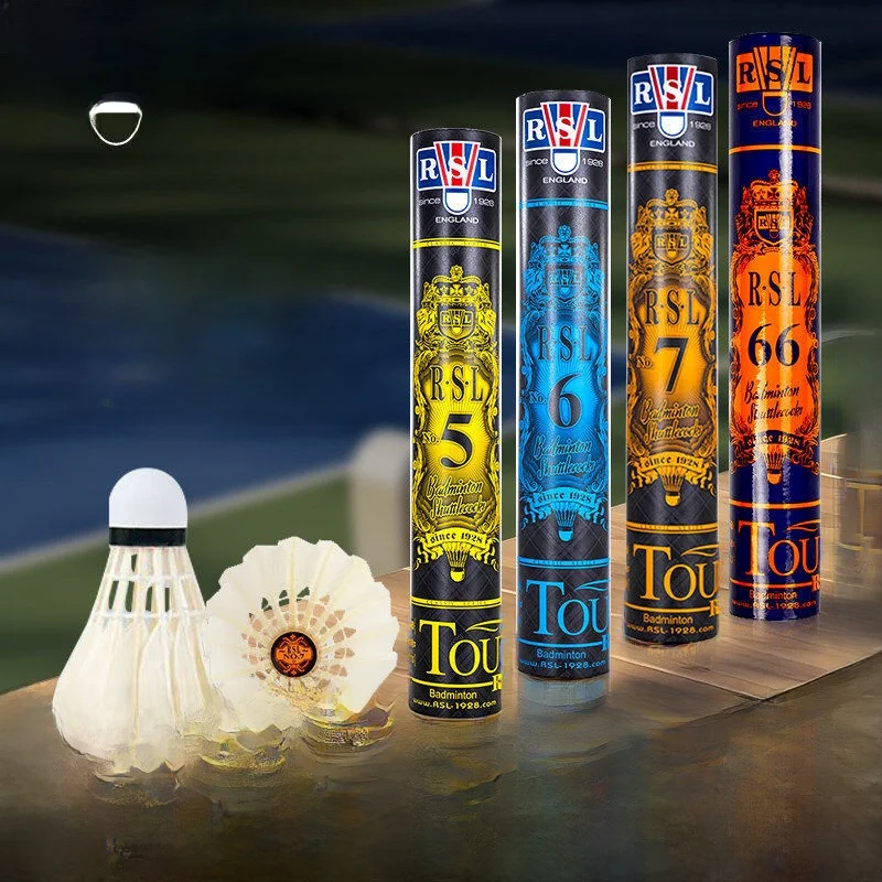 rsl-asilong-4plus-badminton-nouvelle-volee-stable-et-durable-volee-professionnelle-n°4-pour-entrainement-et-competition-tete-en-liege-composite