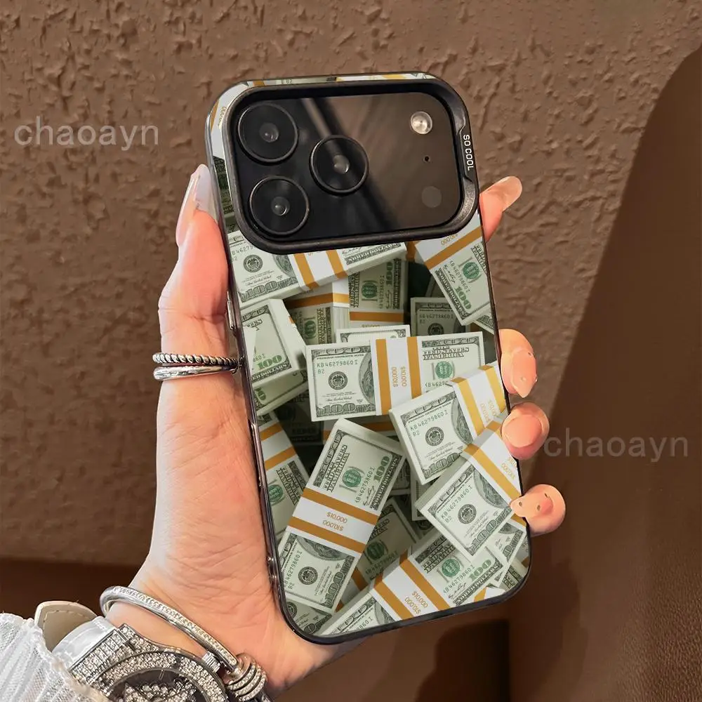 

Screen is full of money Phone Case case for iPhone17 16 15 14 13 12 11 Pro/ Max/Plus shock-proof rear cover anti-fingerprint