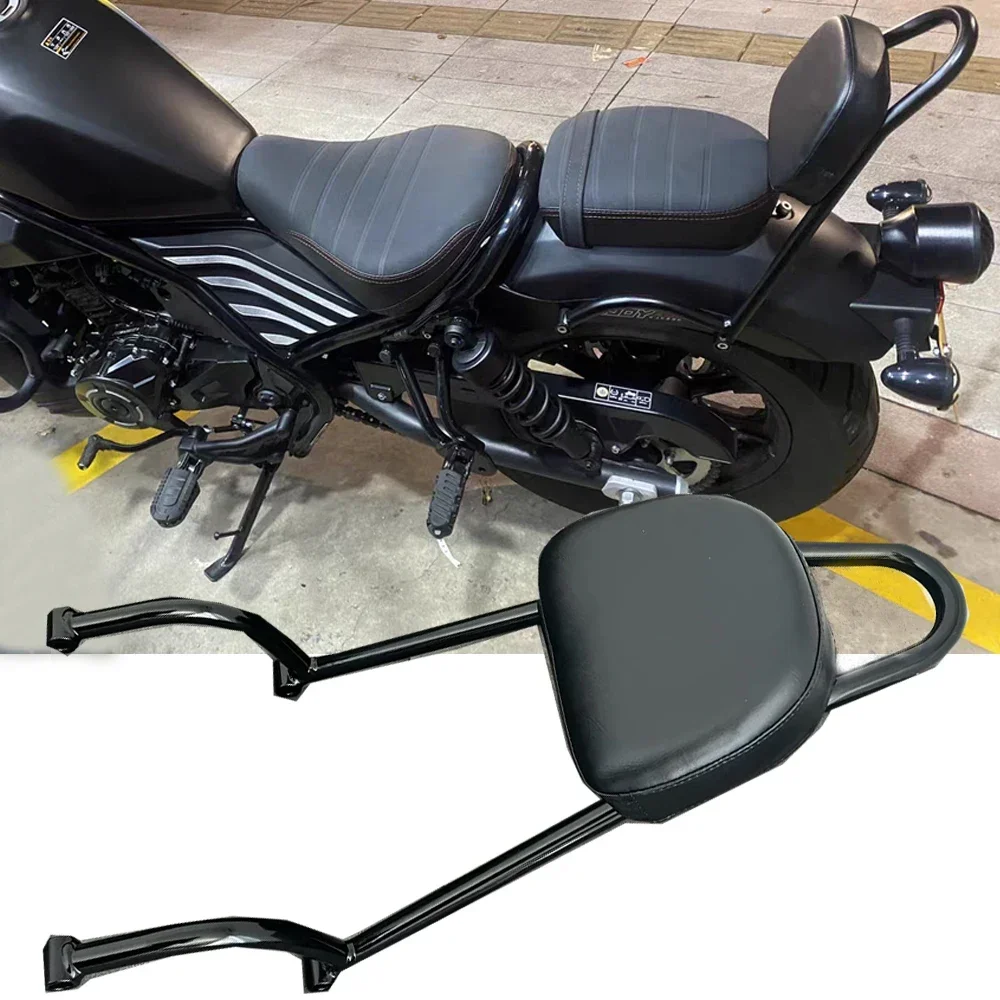 For Honda Rebel 500 Backrest Back Rest Pad CMX300 CMX500 2017-19 2020 2021 2022 2023 CMX 300 Sissy Bar Rear Passenger Seat Cover