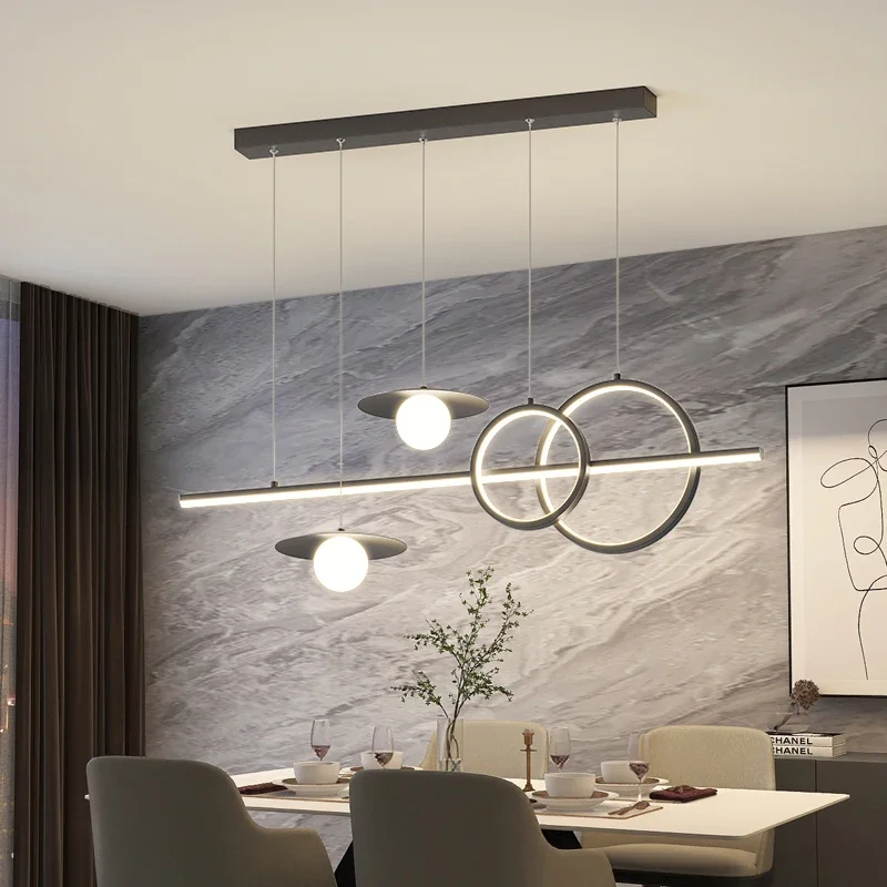 Luz pendente LED nórdica, Luminárias de estilo moderno, Lâmpada suspensa criativa, Sala de jantar, Sala de estar, Cozinha, Decoração