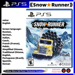 Sony Playstation5 PS5 NEW Game CD Snow Runner 100% Official Original Physical Game Card Snow Runner Playstation 5 PS5