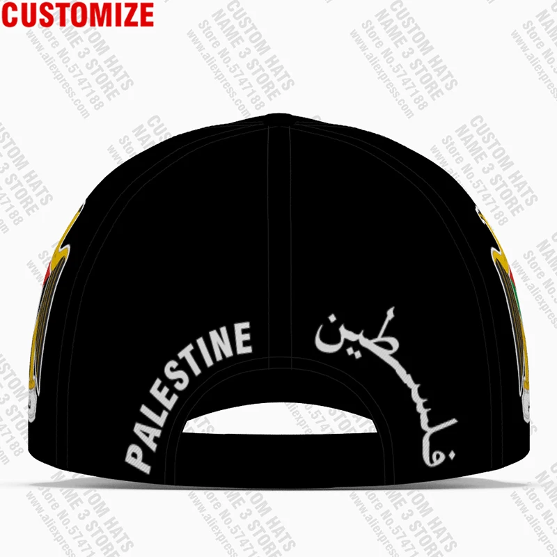 Palestine Baseball Caps Free Custom Name Number Team Logo Palaestina Hats Ple Country Travel Tate Palestina Nation Flag Headgear