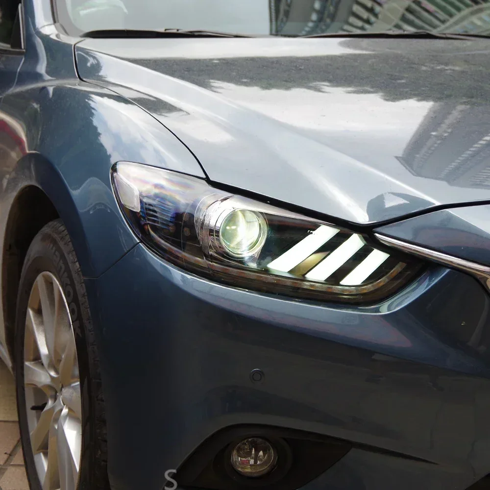 Auto Koplampen Voor Mazda Atenza 2014-2016 LED Auto Front Lampen Montage Upgrade Mustang Stijl Projector Lens Auto accessoires