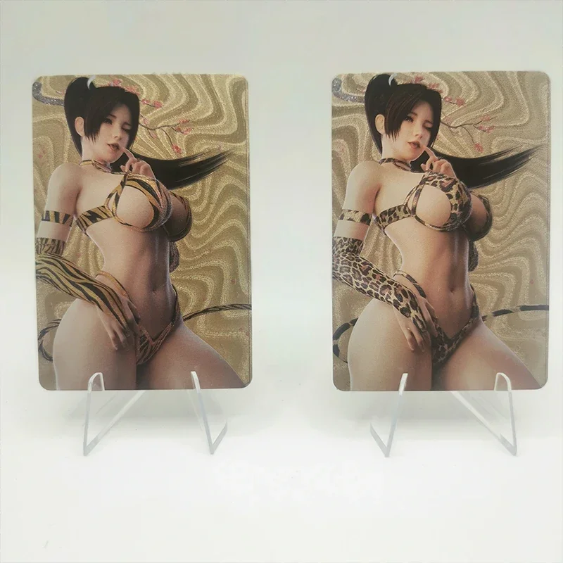 9 unids/set Sexy Anime Girl tarjetas Fatal Fury el rey de los luchadores Mai Shiranui lencería Sexy Cosplay juego colección tarjetas