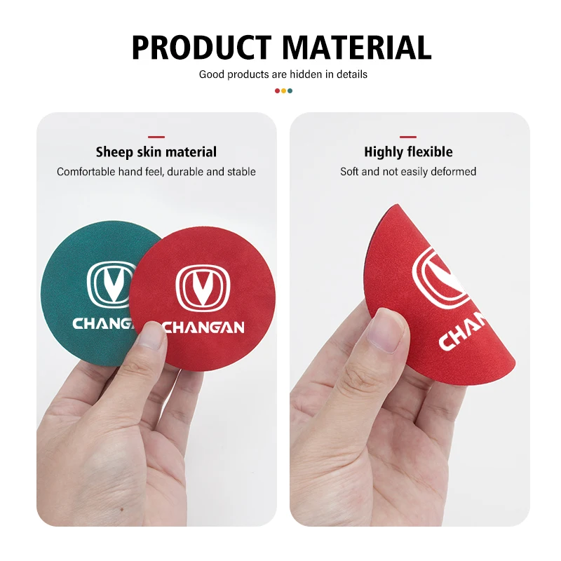 2pcs Car Coaster Drink Bottle Holder Anti-slip Mat Water Cup Pad For Changan CX70 CS35 Alsvin CS75 Hunter CS95 CS55 Star RAETON