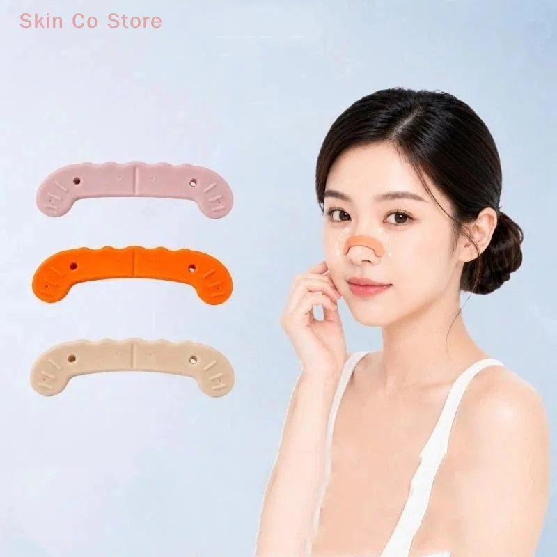 [CO]Memory Support Nose Shaping Strips Bridge Lifting Up Reusable Nose Lifter Adjustable Breathable Nose Wings Slimming Stickers