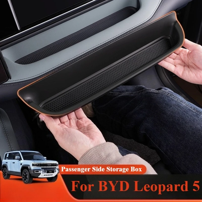 

For BYD Formula Leopard 5 2025 Car Co-pilot Front Silicone Storage Box Fit Storage Box Silicone Protective Pad