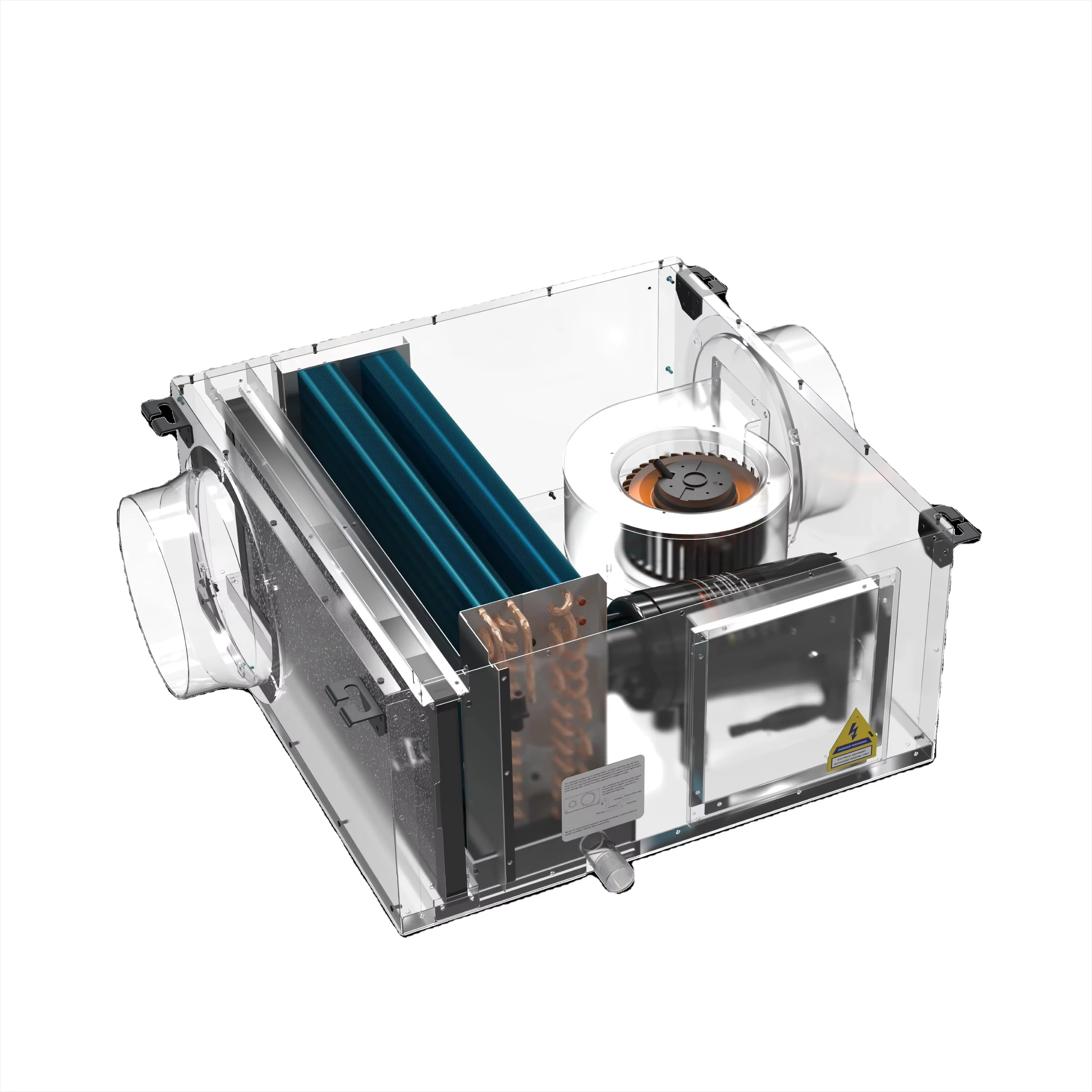 Chea control 800 M3/h Producción de fábrica Deshumidificador montado en el techo Invernadero Piscina interior Aire seco