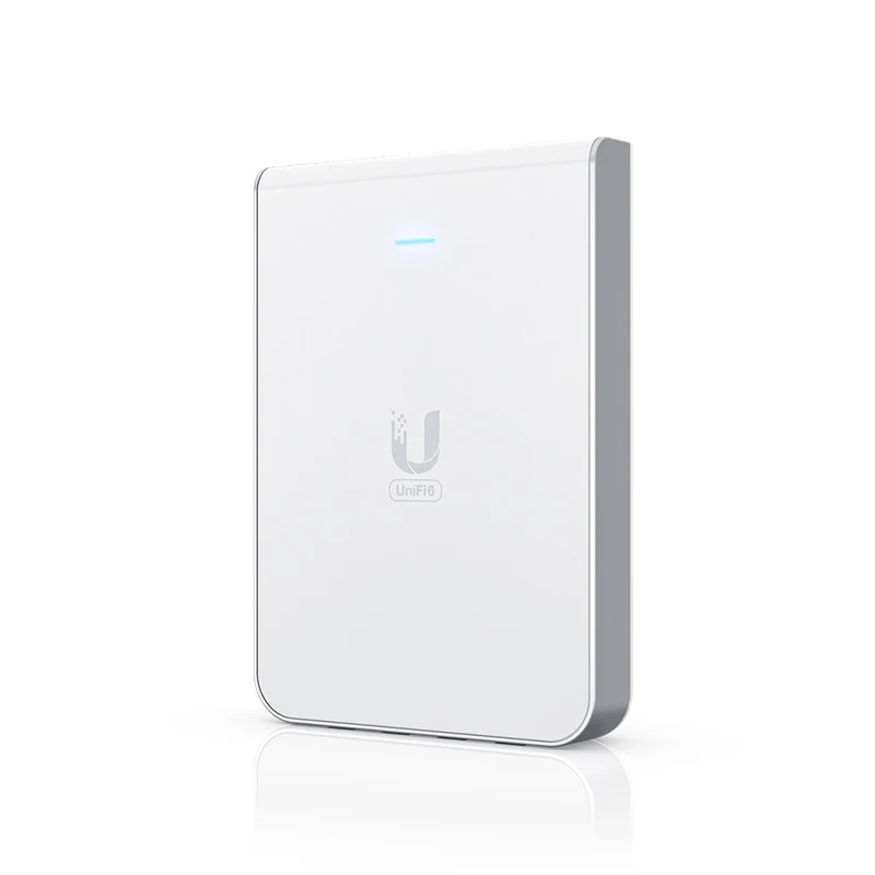 UBIQUITI U6-IW UniFi6 In-Wall AP Wall-mounted WiFi 6, 5.3 Gbps,2.4/5GHz bands Wireless access point with a built-in PoE switch