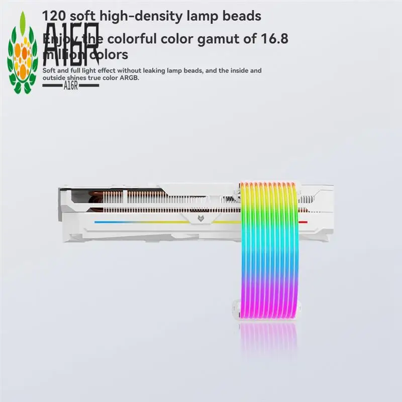 

A16R-Dual 8Pin ARGB Graphics Card Power Supply Cable RGB Power Extension Cable RGB PSU Cable For 30XX 40XX Graphics Cards