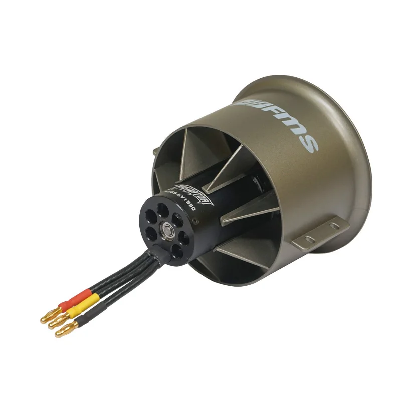 FMS 90mm Pro 12-ostrza metalowe wentylator kanałowy EDF z 4068 1850KV 6S Inrunner bezszczotkowy silnik dla RC samolot wentylator kanałowy samolot