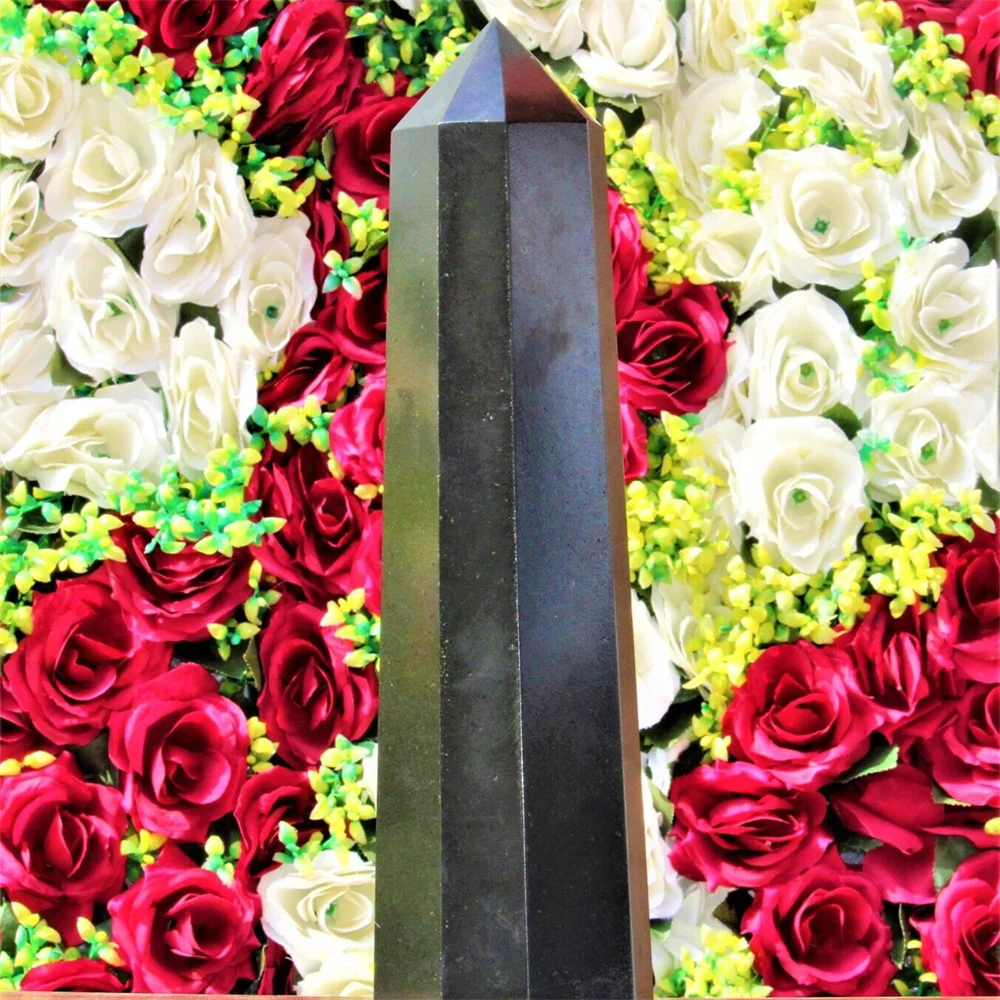 Natural Black Tourmaline Energy Tower Reiki Healing Room Office Decor Meditation Gift Feng Shui