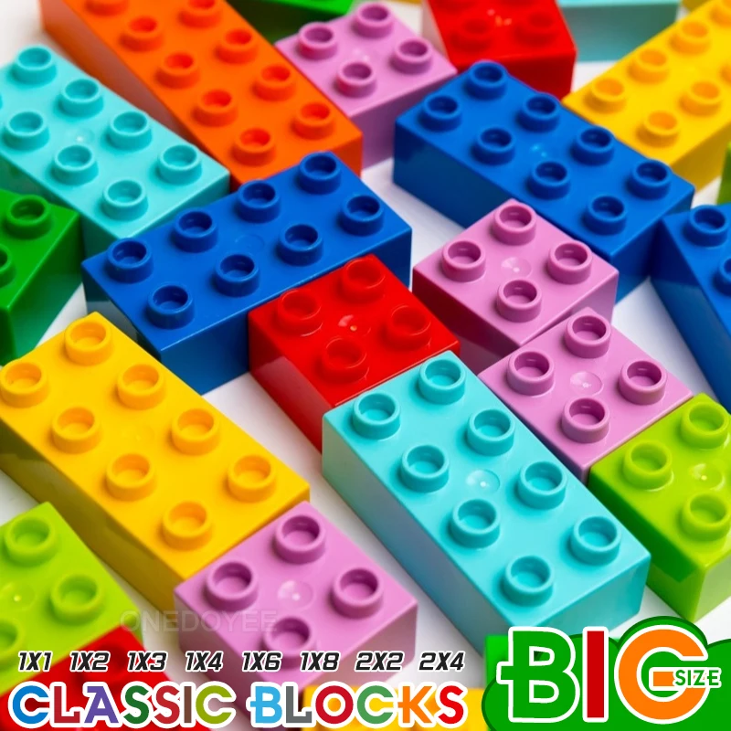 NEW 2x4 2x8 4x8 DIY MOC Large Building Block Compatible Base Plate Colour Large Building Block Block Children Educational Toys