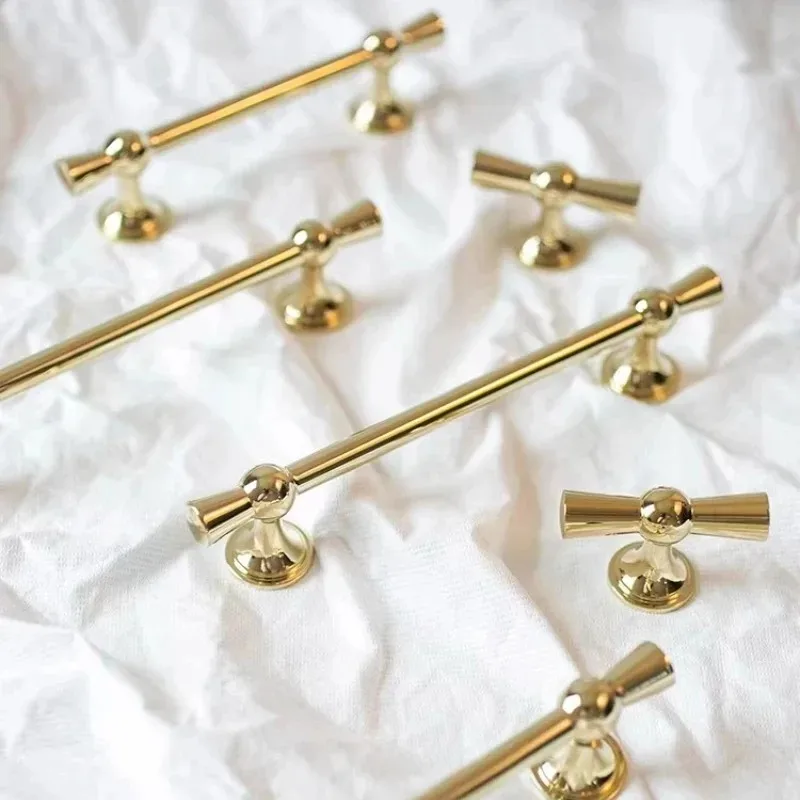 Door Handles Kitchen Accessories T Bar Furniture Hardware Drawer Pulls Bright Chrome Kitchen Cabinet Hardware Cupboard Handles