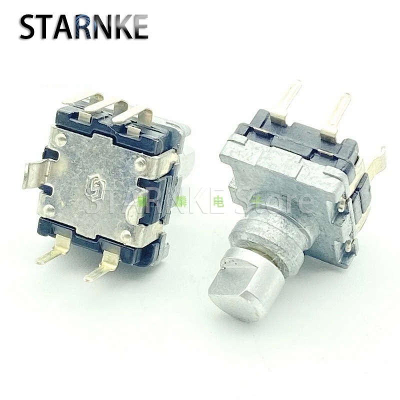 2PCS EC11 5-Pin With Key Switch Encoder 20 Pulse 20 Step Car Amplifier Audio FM Navigation