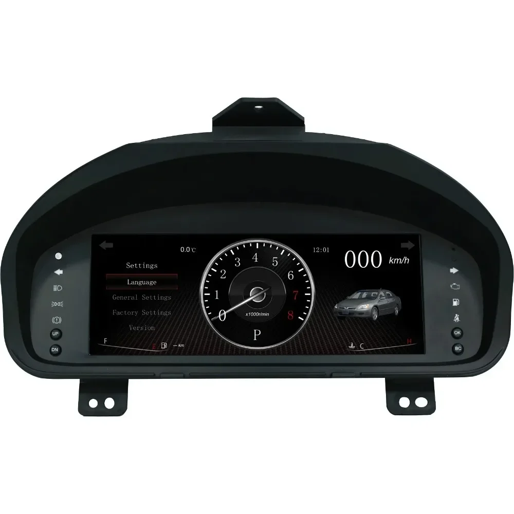 NaviHua 10.25 Inch Car LCD instrument cluster LCD Digital speedometers dashboard For Honda Accord 2003-2007