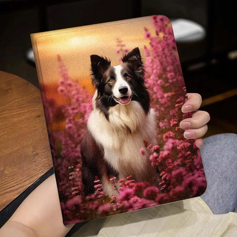Cute Pet Dog Flowers Popular For Huawei MediaPad MatePad Honor Pro V6 9 V8 X9 X 10 13.3 11 Inch Pen Tray Tablet Case