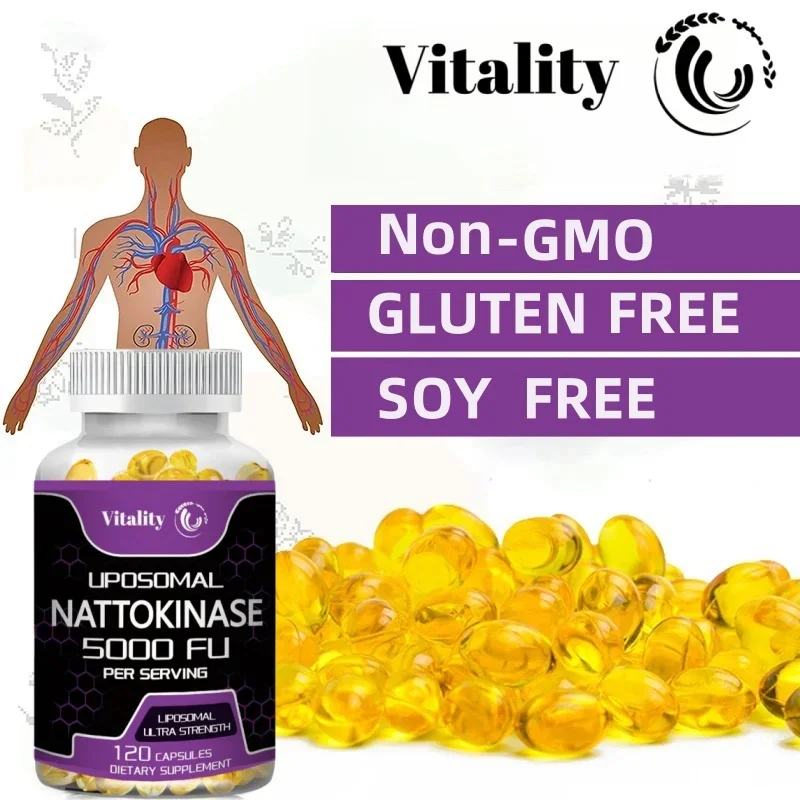 Vitality Nattokinase Blood Vessel Cleaning Capsules, Capsules To Prevent Blood Pressure & Improve Blood Vessel Health.