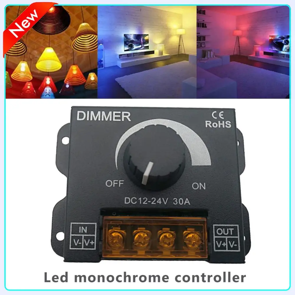 Adjustable Brightness Dimmer Controller PWM Digital Stepless Dimming LED Dimming Controller for Lamp Strip Single Color Lamp