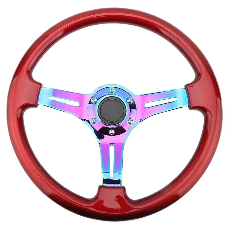 Universal Universal White ABS Sport Racing Steering Wheel Car Modification Interior Parts - Aliexpress Deal