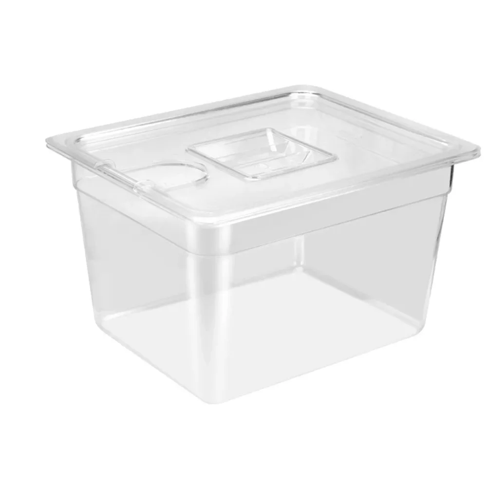 

6L Sous Vide Cooker Container Transparent Thickening Slow Cooker with Lid Food Grade Material Bathtub