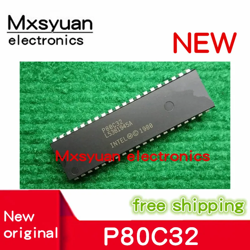 Nouveau stock d'origine, P80C32, 80C32, P8032, DIP-40, 100%, 10 pièces