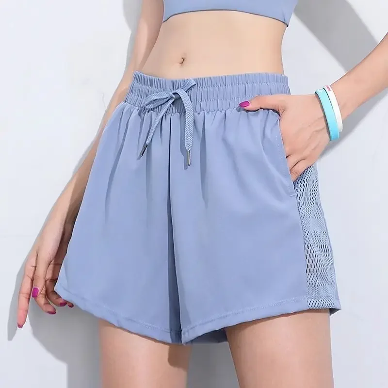 Calça curta elástica com bolso para cintura feminina, roupa casual, estética, roupa confortável, estética, XXL, 2022