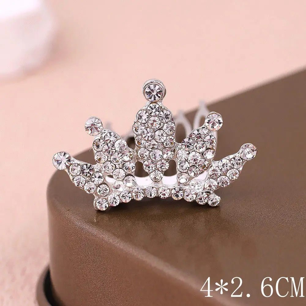 1/5pcs Bling High-grade Pet Hair Clip Crown Diamonds Hair Ornament Teddy Dog Cat Cute Pet Hairpin Puppy Hair Grooming Accesorios