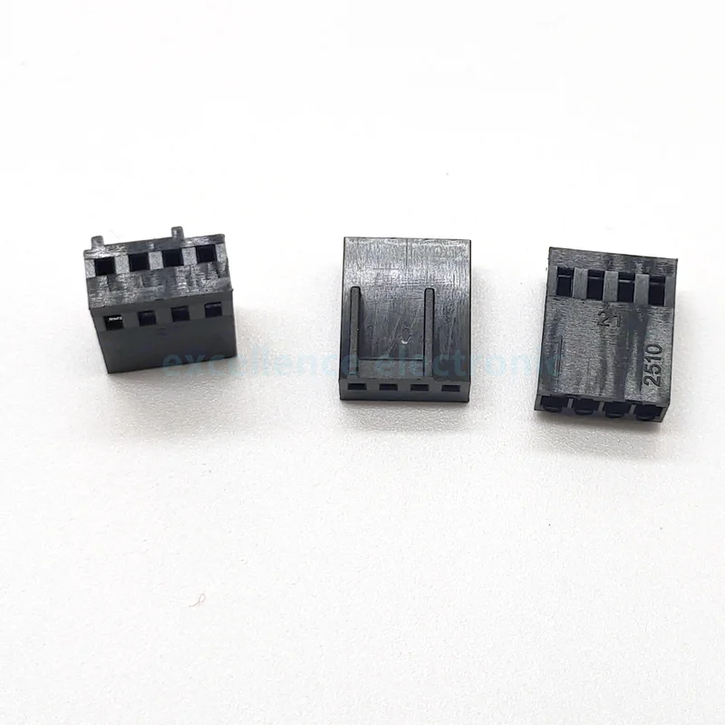 10PCS/Lot KF2510 2.54mm KF2510 3+1P  Male Female Housing Connector Straight Right Angle Pin Header 2.54mm 4pin