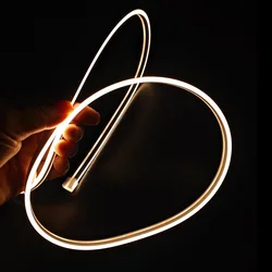 Super Narrow Silicone Neon Tube Strip Light Flexible Recessed Silicon Gel Diffuser Channel Waterproof Cabinet Closet Lamp DC12V