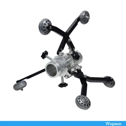 Metal Wheel Skid For Wopson Pan Tilt Pipe Inspection Camera Head Protect 80mm-450mm For Drain Sewer Pipe Inspection Camera