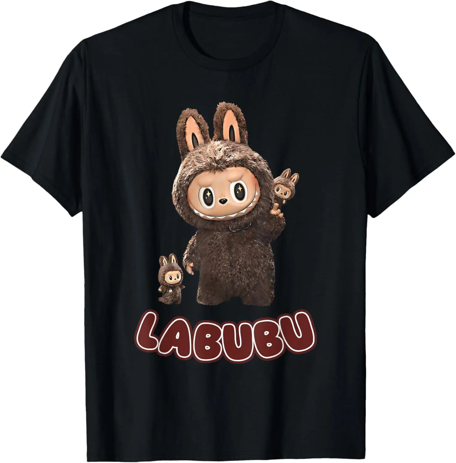 

Funny Labubu Cute Labubu The Monsters Brown Meme T-Shirt