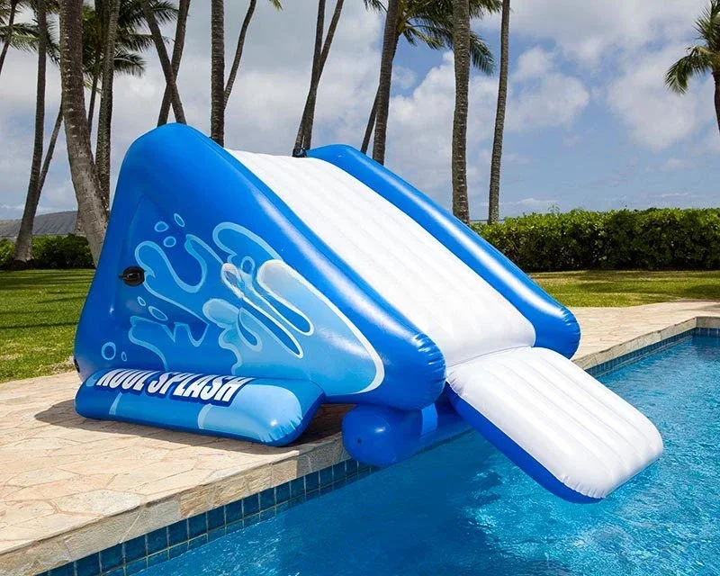 Above ground pool inflatable water slide Inflatable pool slide for home