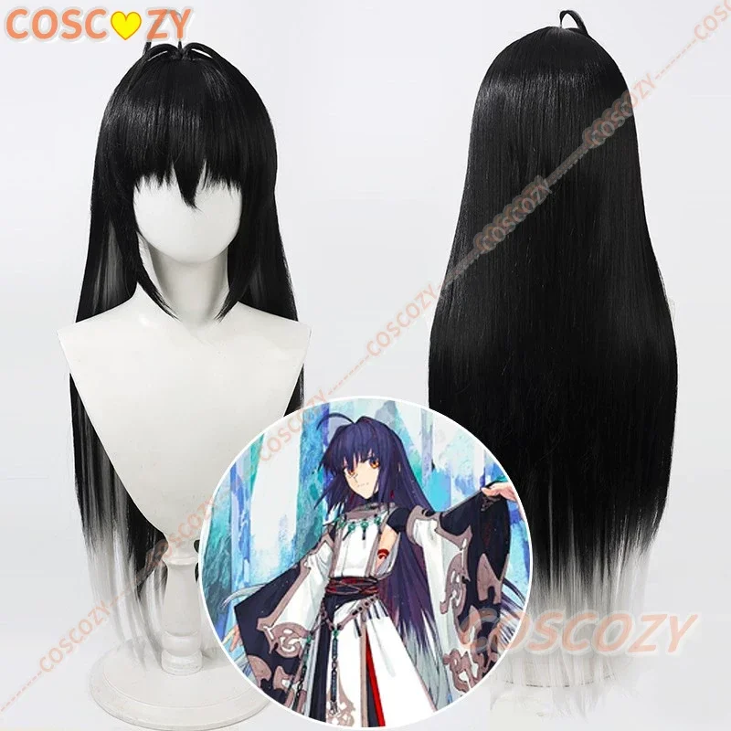 Fgo samurai remanente ousu no mikoto peruca cosplay 90cm longo resistente ao calor cabelo sintético para traje de halloween role play perucas