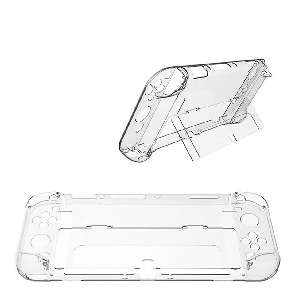 스위치 OLED 게임 콘솔 프로텍터 PC 투명 안티 데미지 방진 도킹 가능 보호 케이스, 액세서리