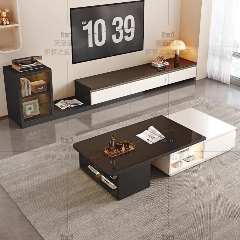 Clear Decoration Tv Stands Creative Accent Living Room Minimalist Salon Decoration Tv Table Cheap Muebles Space Saving Furniture
