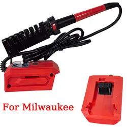 For Milwaukee 18V Battery Cordless Electric Soldering Iron Welding Power Tool 300-500β Temperature Adjustable Fast Heating