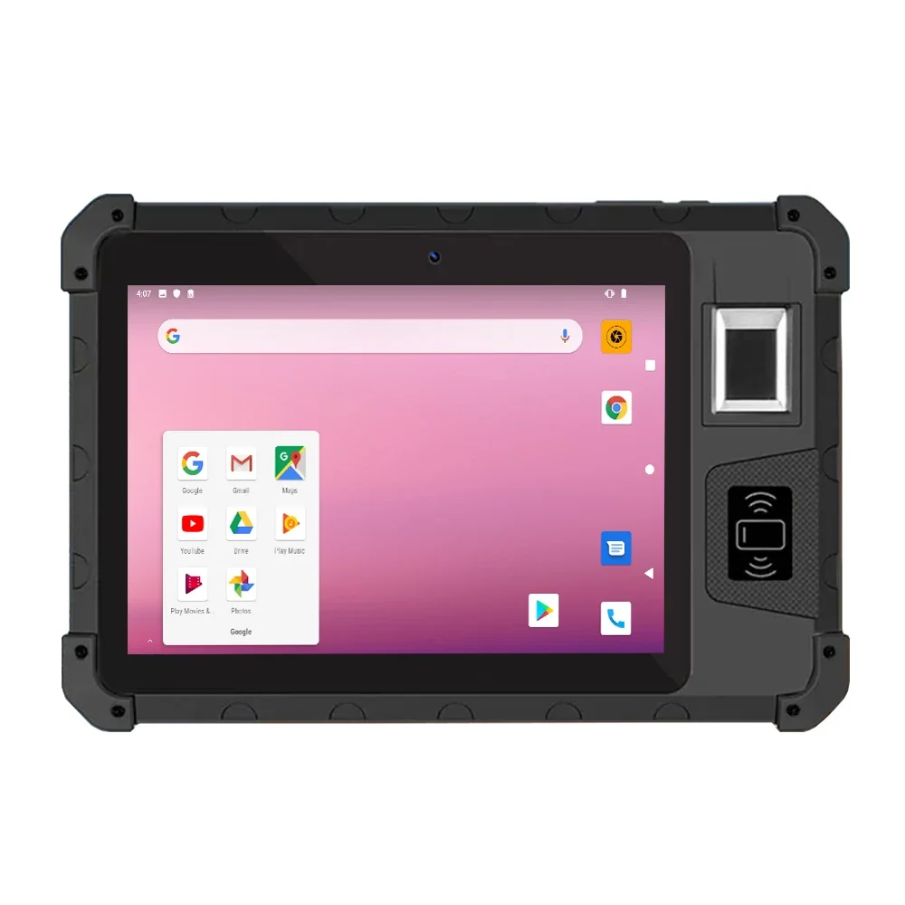 8 inch IP65 Rugged Android Tablet PC Industrial Android 11.0 4G Lte Biometric Fingerprint Rugged Tablet